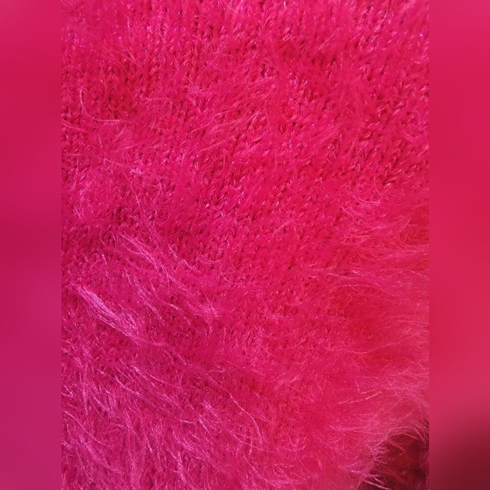 Pink Fuzzy Sweater - Picture 3 of 6